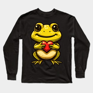 Cute Frog Bring A LOve Long Sleeve T-Shirt